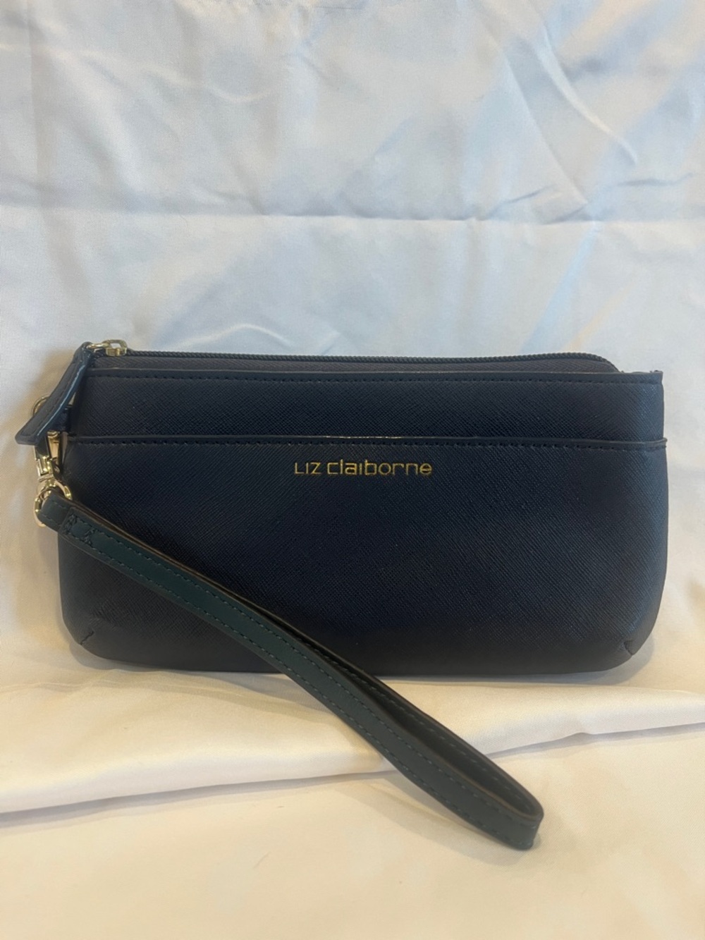 Liz Claiborne Navy Blue Wristlet